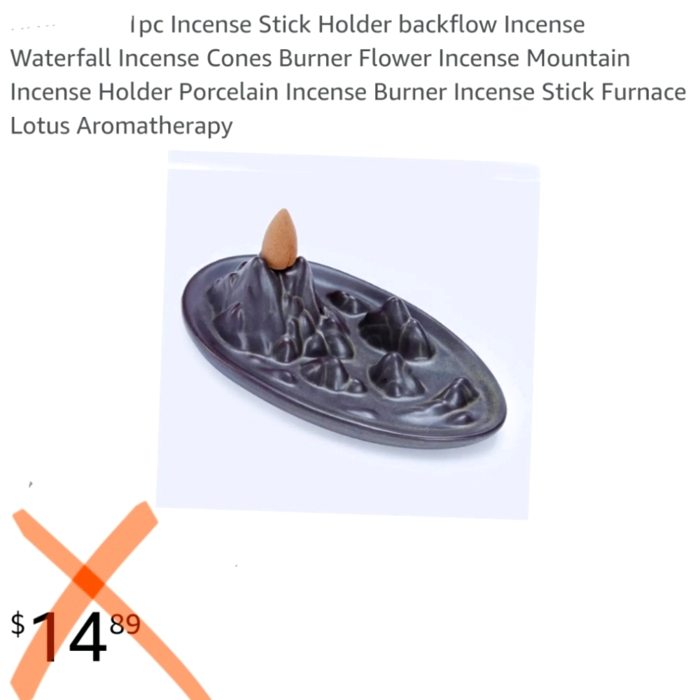 Waterfall Incense Burner